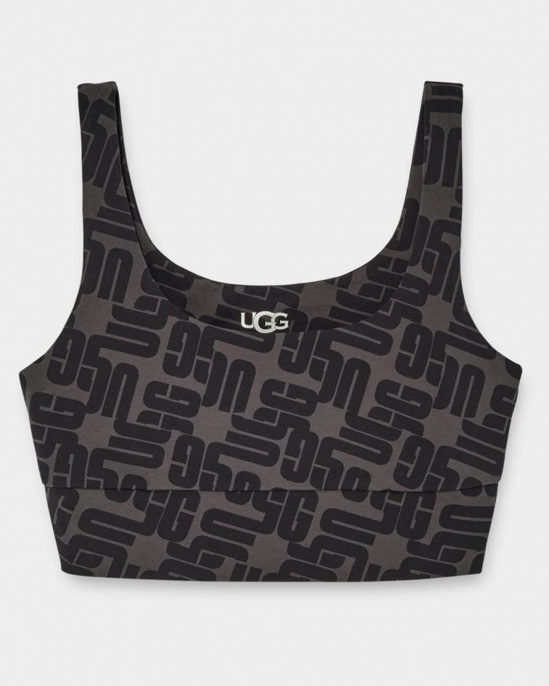 Ugg Zayley Bralette Monogram Blast Dam Svarta | WS2579463